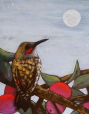 Flicker at dusk | Painting by Lee Rawn