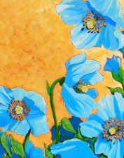 Himalayan Poppys | Acrylic by Lee Rawn