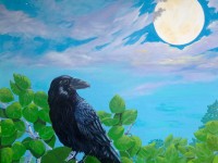 Moon Bright Raven