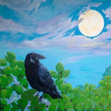 Moon Bright Raven 